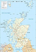 Map of Scotland Also : in English SVG version in French SVG version in English