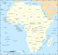 Political map of Africa (slight differences with African_continent-fr.svg) Also : blank version