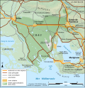 Map of Crau's biome area