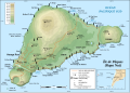 Topographic map of Easter Island