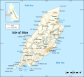 Map of the Isle of Man Also : in French